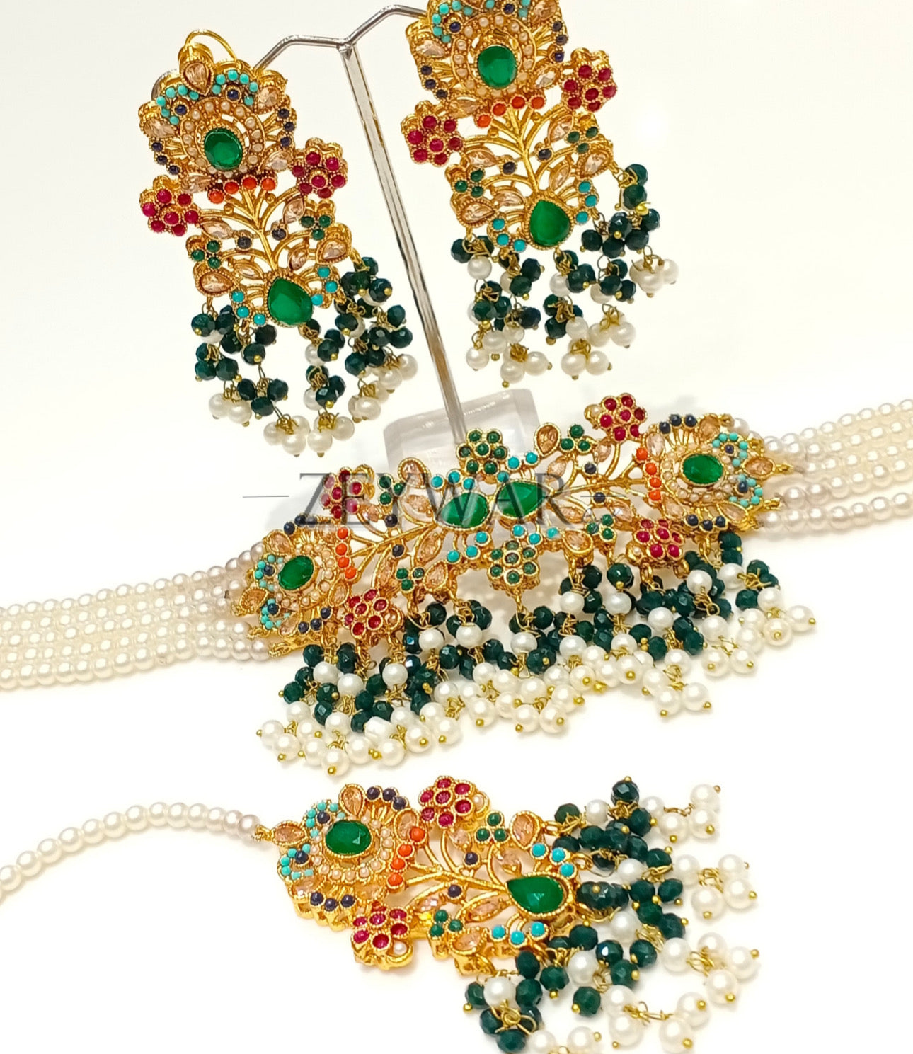 RAHMA | Choker with Earrings & Tikka