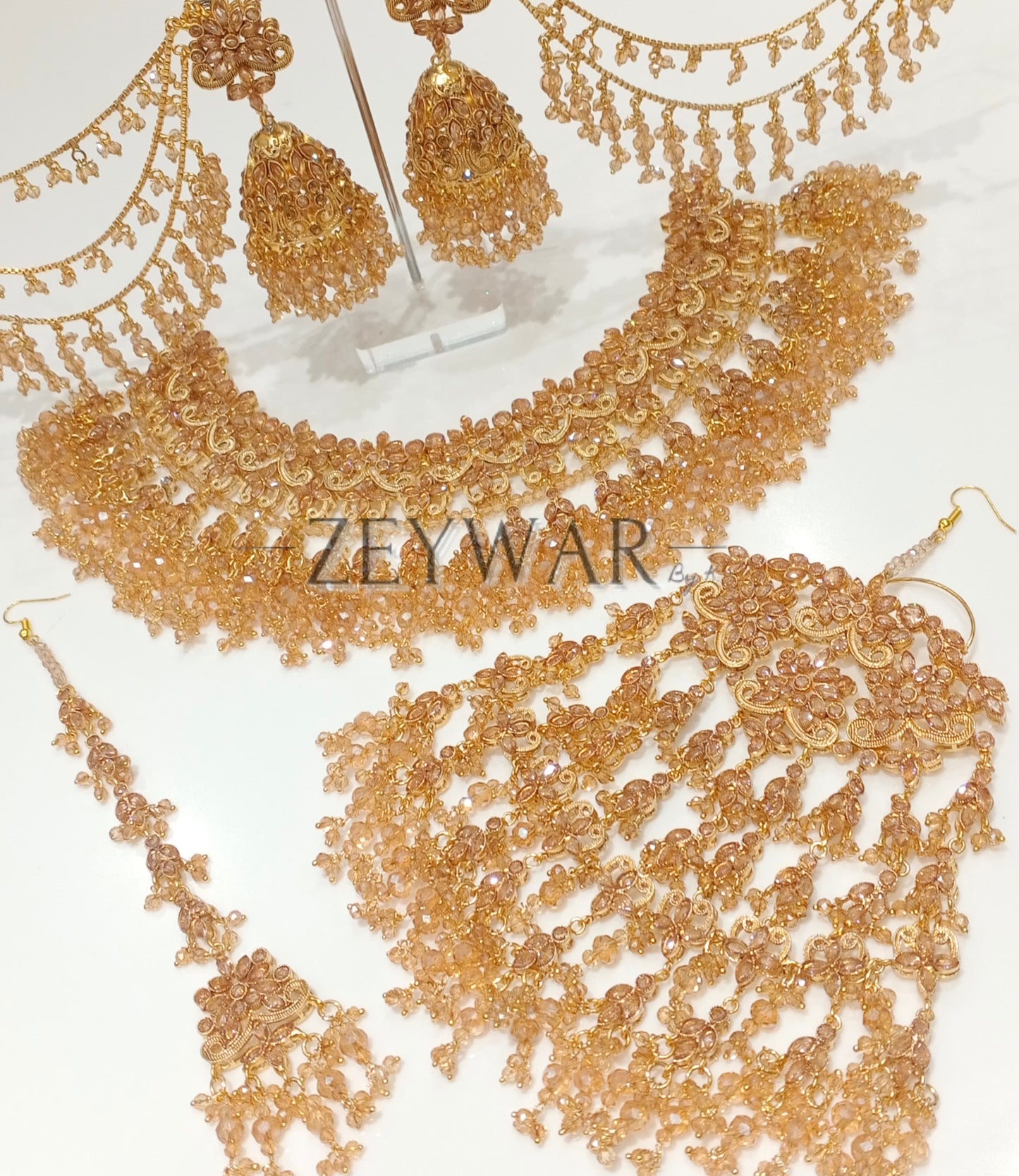 AFIFAH | Gold-Plated Pakistani Style Bridal Set