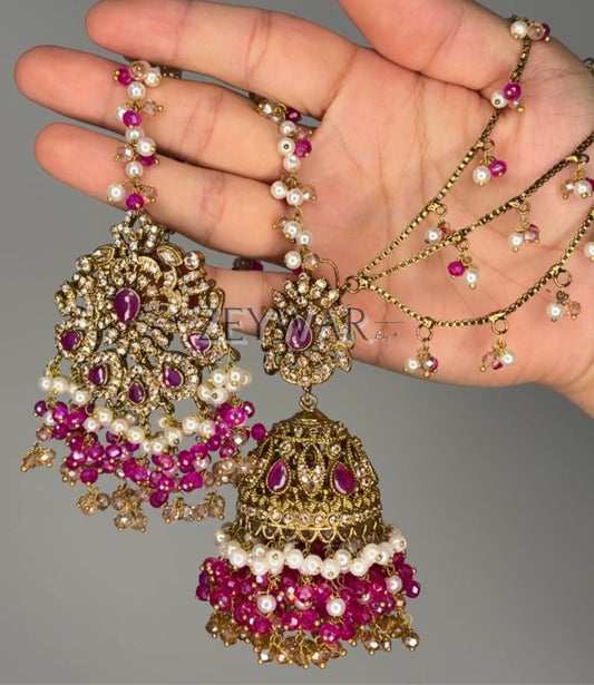 YUMNA | Pakistani Style Earring & Tikka