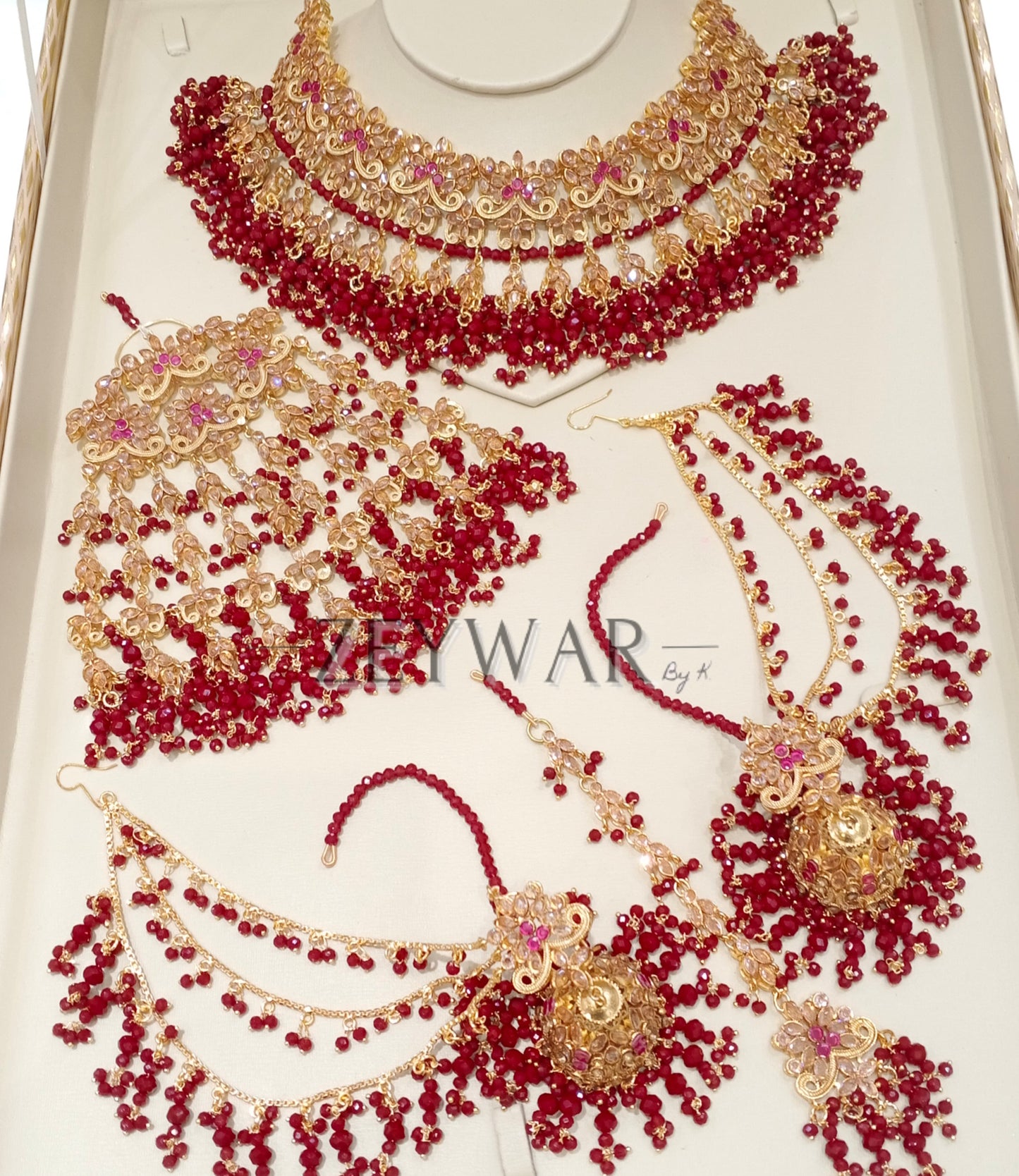 AFIFAH | Gold-Plated Pakistani Style Bridal Set