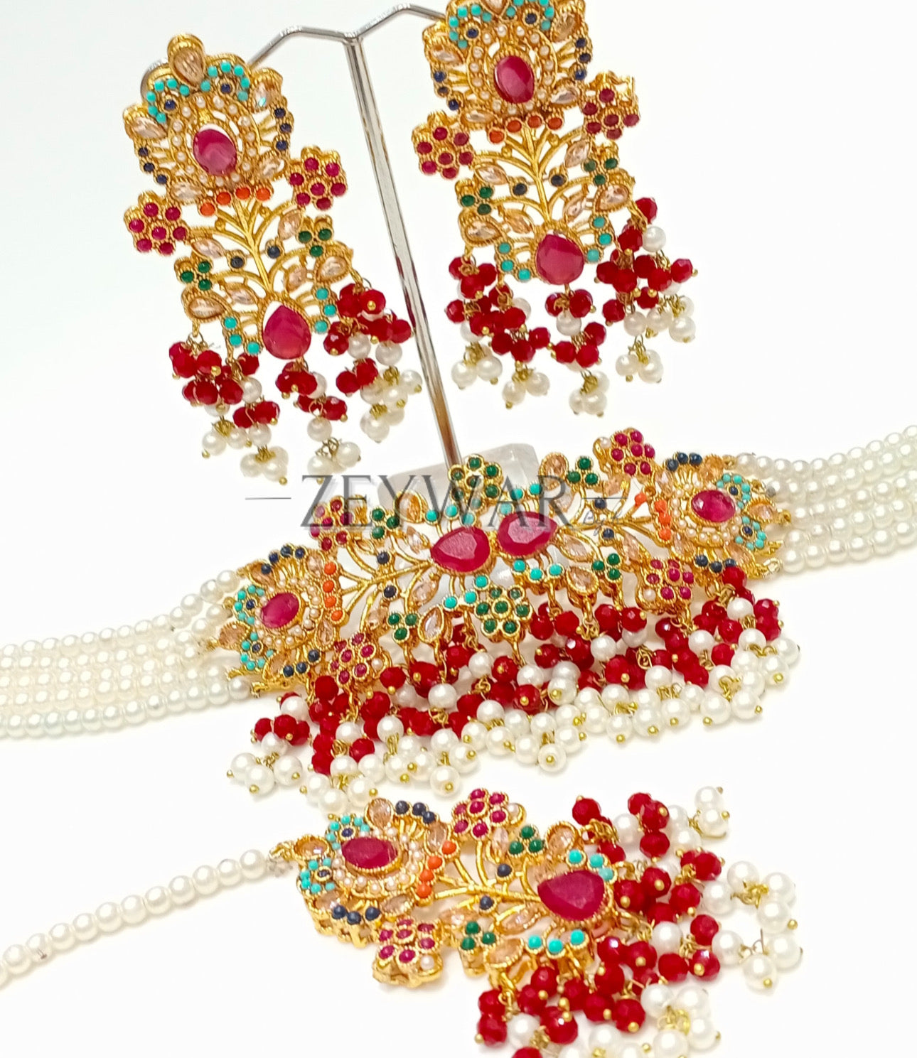 RAHMA | Choker with Earrings & Tikka