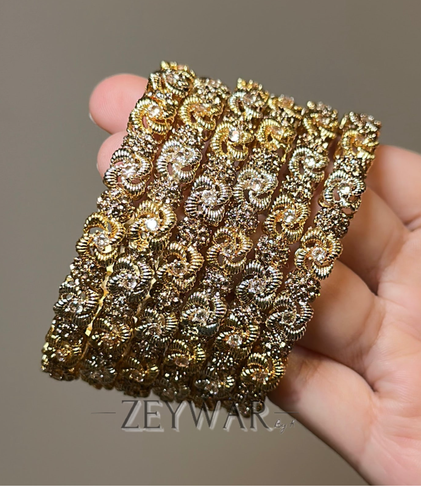 MARAH | Gold Lookalike Bangles | Gold Plated