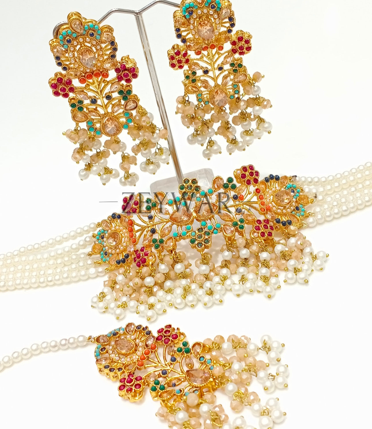 RAHMA | Choker with Earrings & Tikka