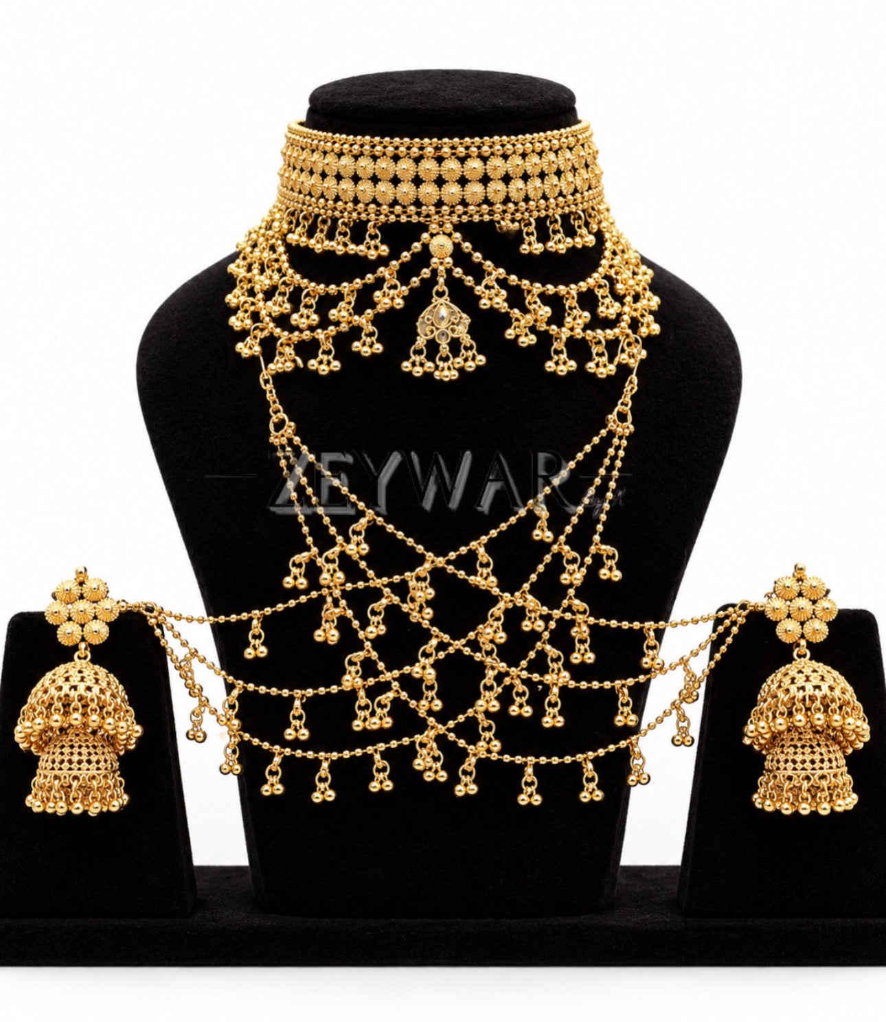 AMISHA | Gold Plated Choker with Jhumki’s