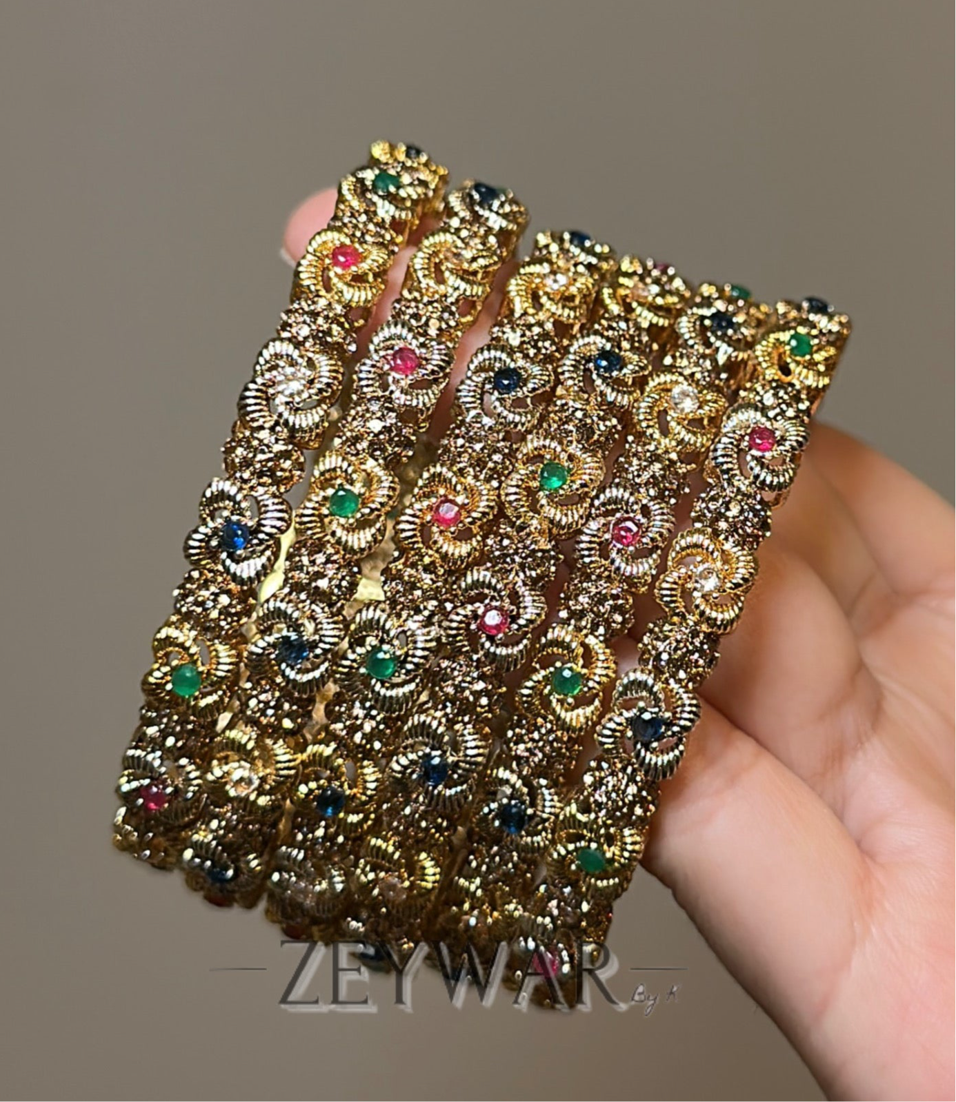 MARAH | Gold Lookalike Bangles | Gold Plated