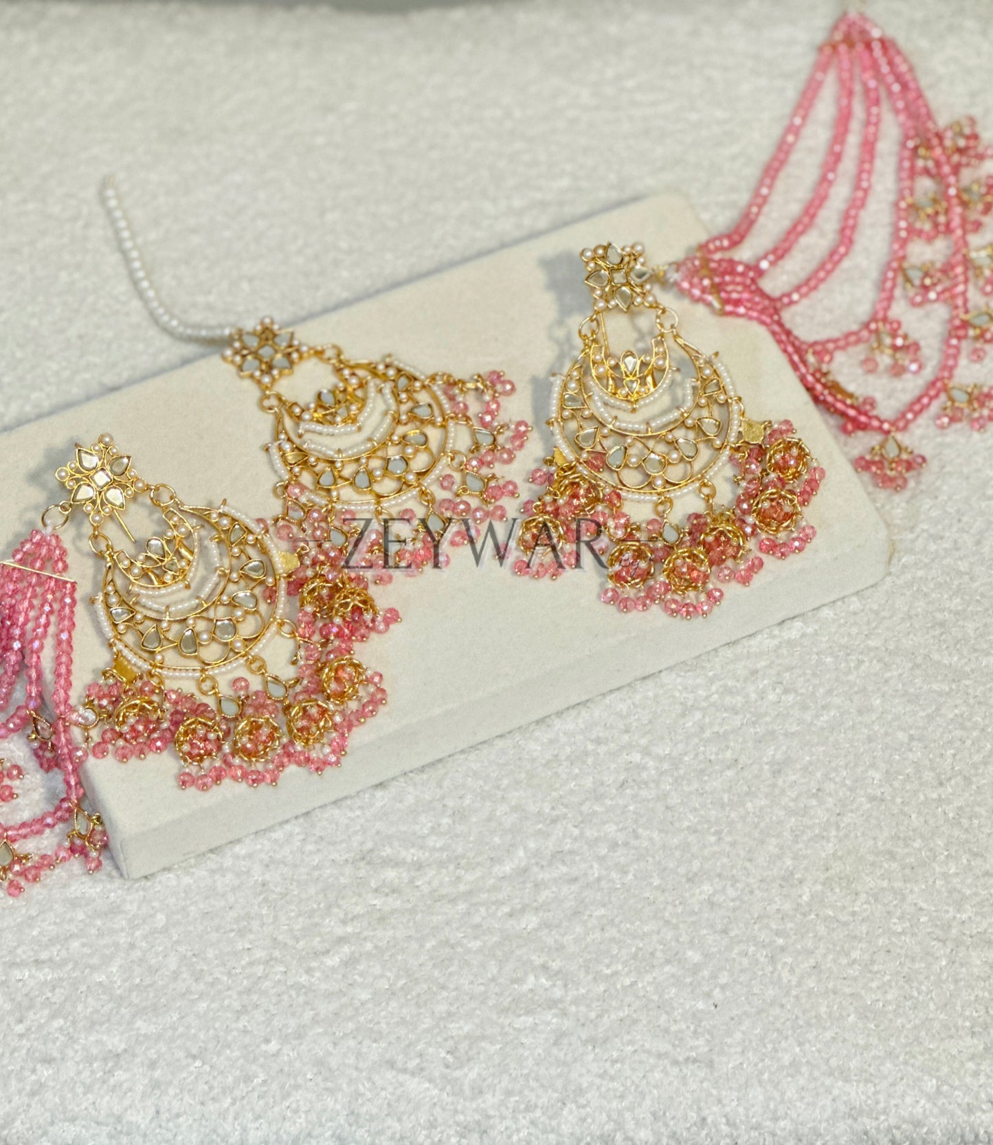 SAYEH | Mirror Earrings with Saharey & Tikka