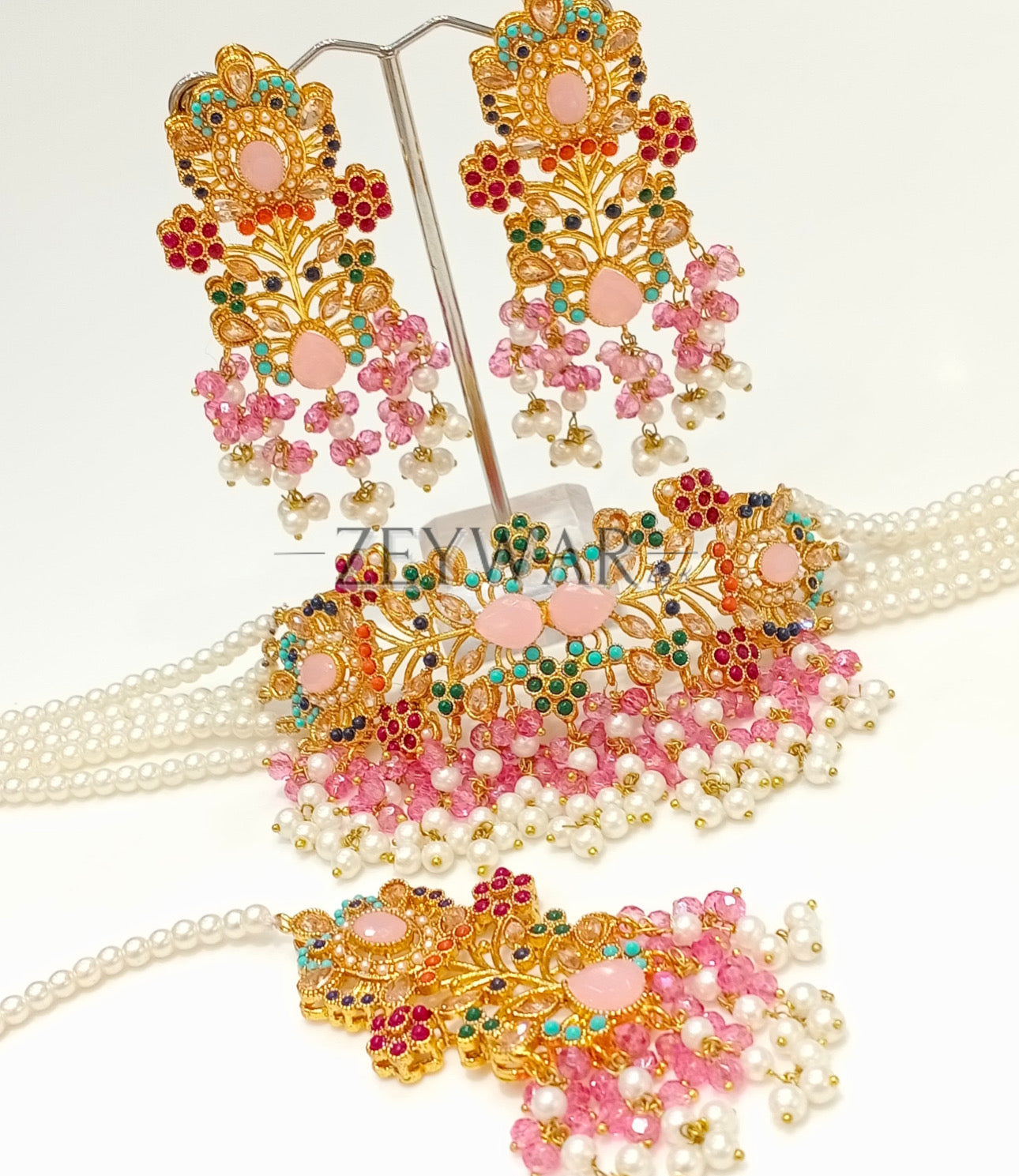RAHMA | Choker with Earrings & Tikka