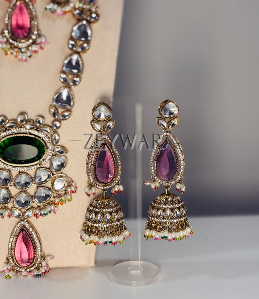 SAMEERA | Sabyasachi Inspired Uncut Polki Bridal Set