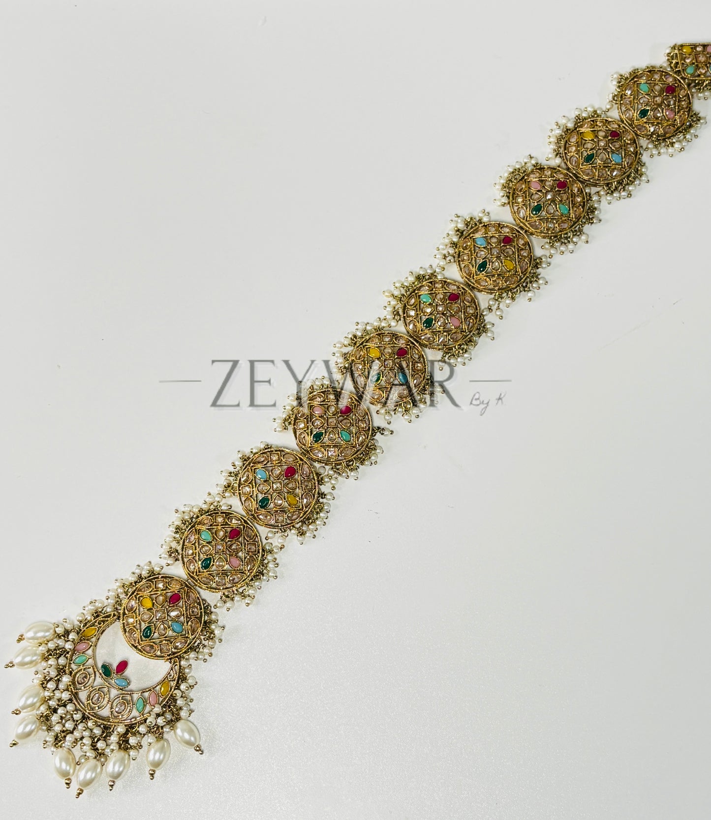 MUQADDAS | Polki Braid Accessory