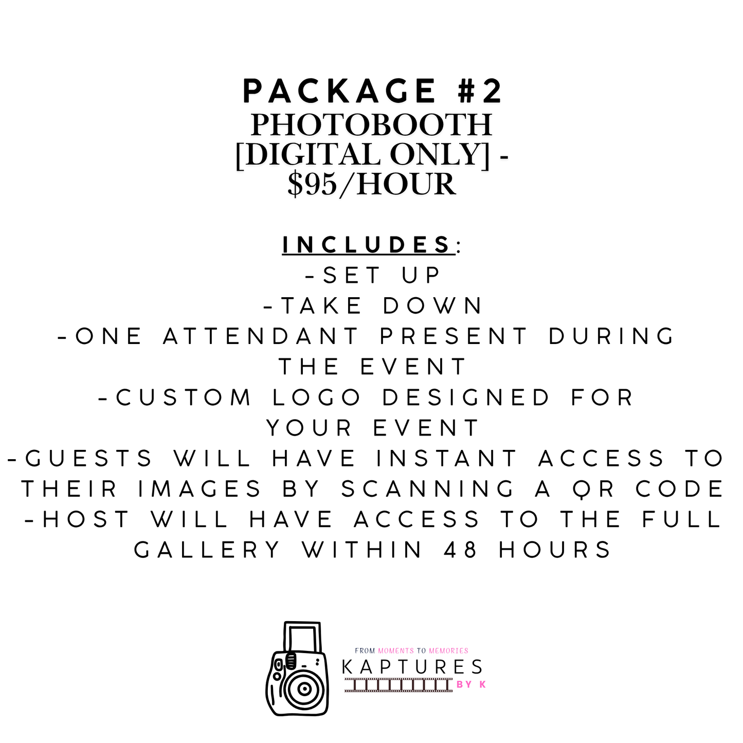 Package #2- Message on WhatsApp to Book