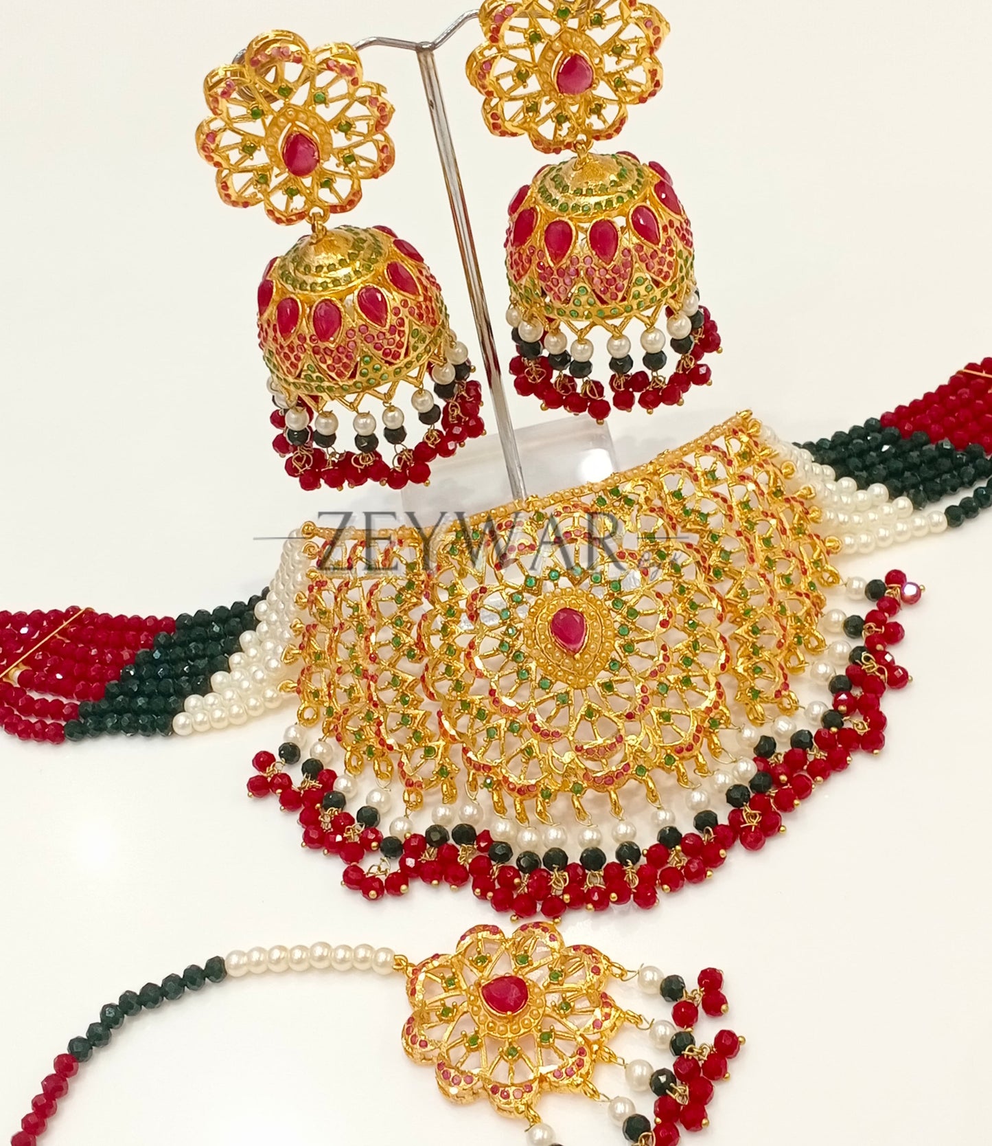 EZHIL | Oversized Jadau Choker Set