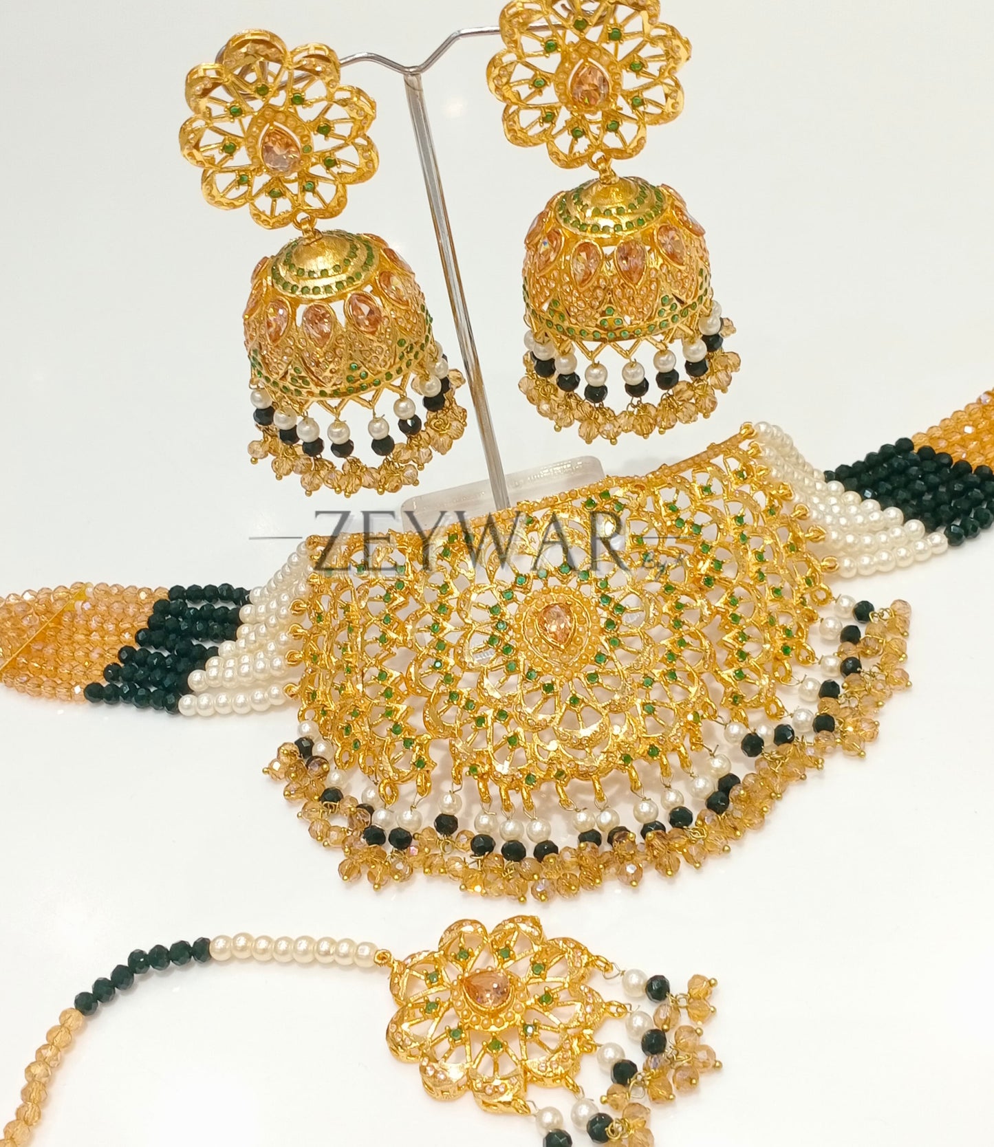 EZHIL | Oversized Jadau Choker Set
