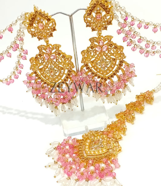 NAZRA | Statement Earring & Tikka Set