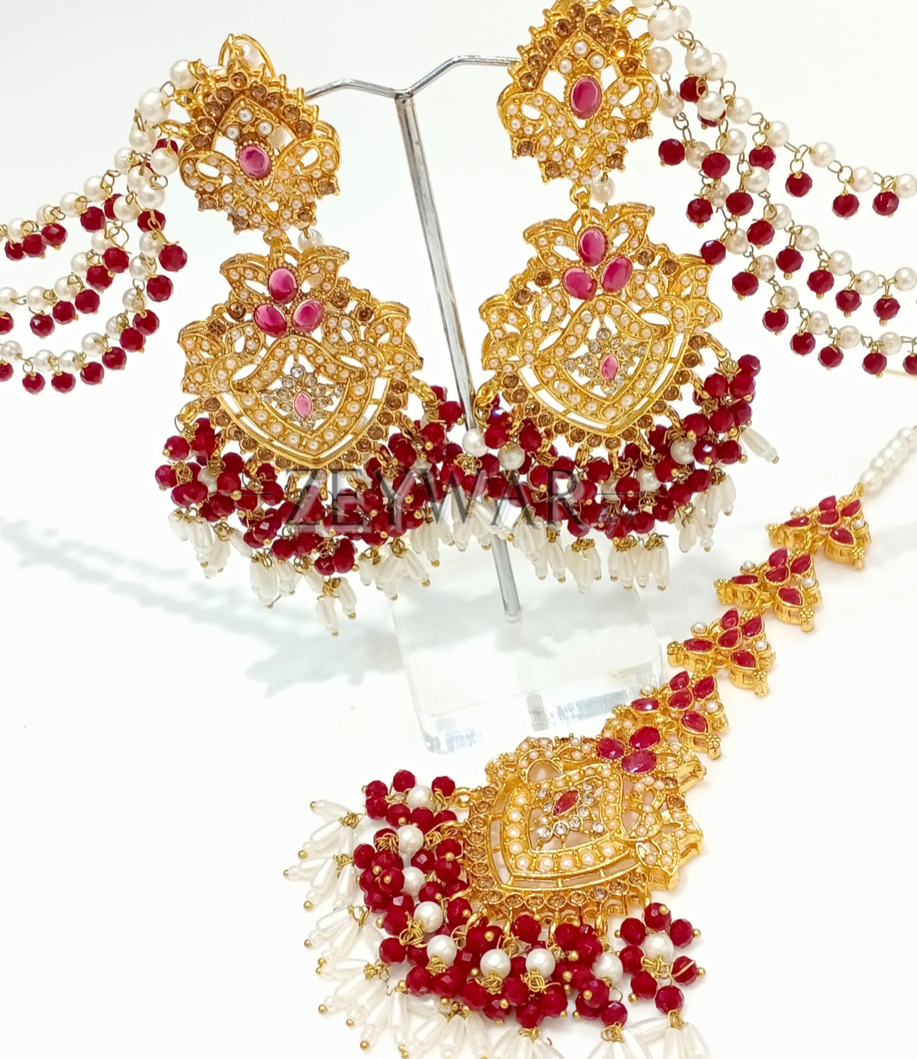 NAZRA | Statement Earring & Tikka Set