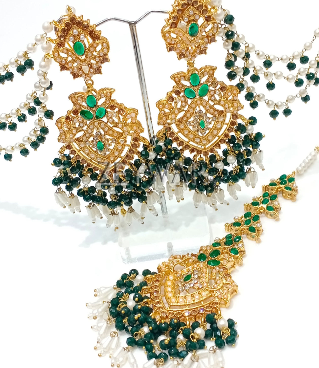 NAZRA | Statement Earring & Tikka Set