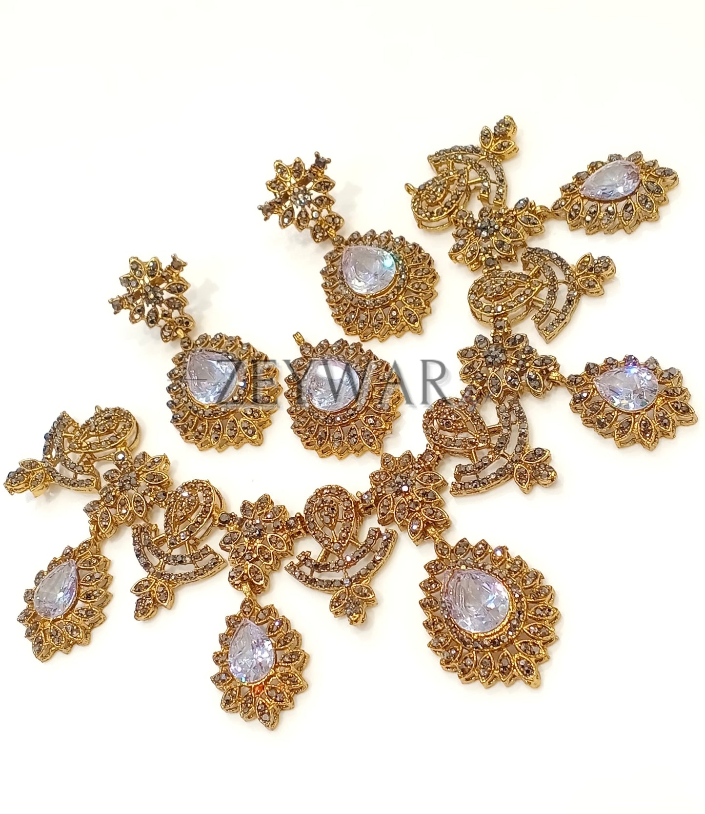 ZIYARA [Gold] | AD Bridal/Semi-Bridal Set