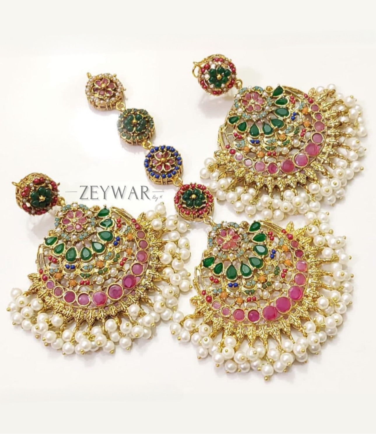 BISMAH | Vibrant Earring & Tikka Set