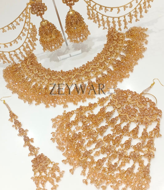 AFIFAH | Gold-Plated Pakistani Style Bridal Set