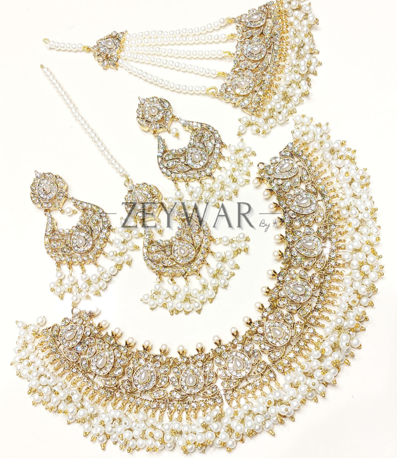 SAMEEN | Pakistani Style Jadau Bridal Set