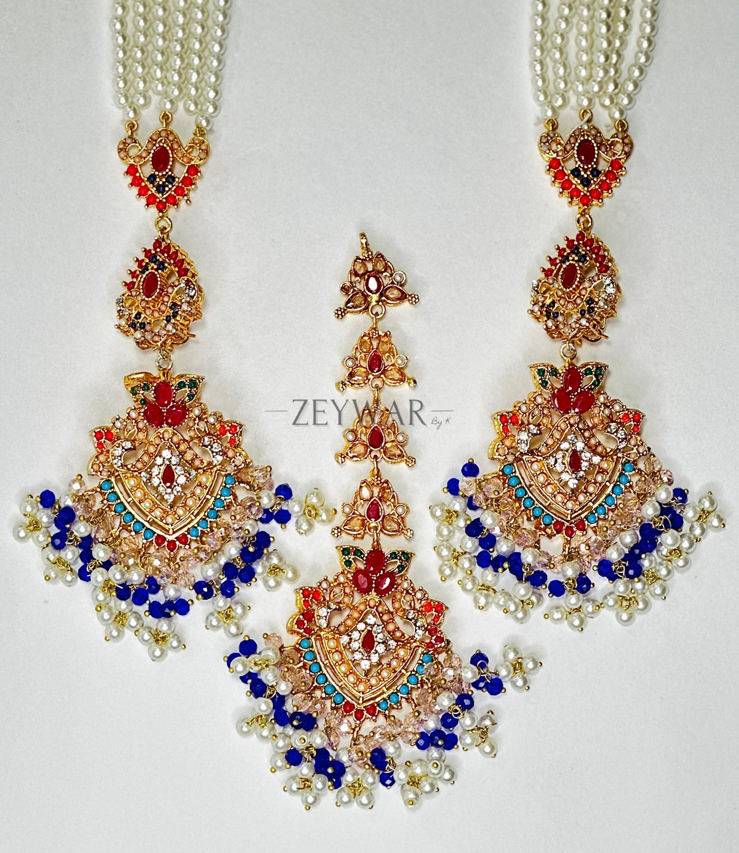 NAHAL | Earrings with Saharey & Tikka