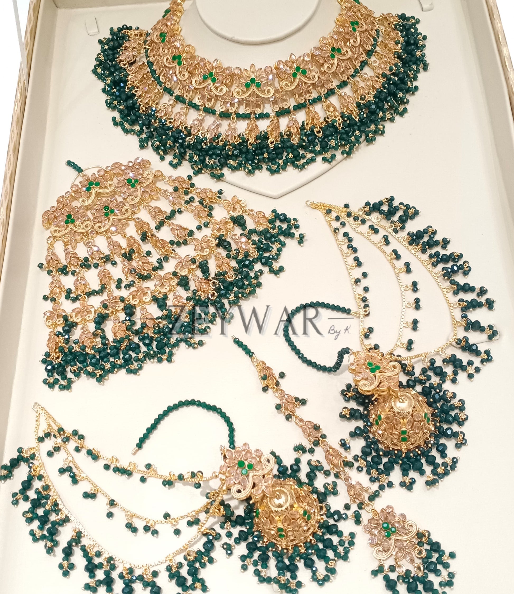 AFIFAH | Gold-Plated Pakistani Style Bridal Set