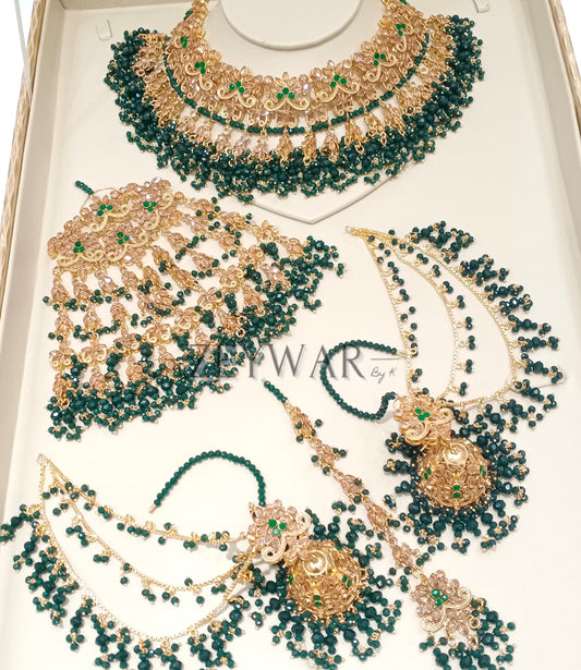 AFIFAH | Gold-Plated Pakistani Style Bridal Set