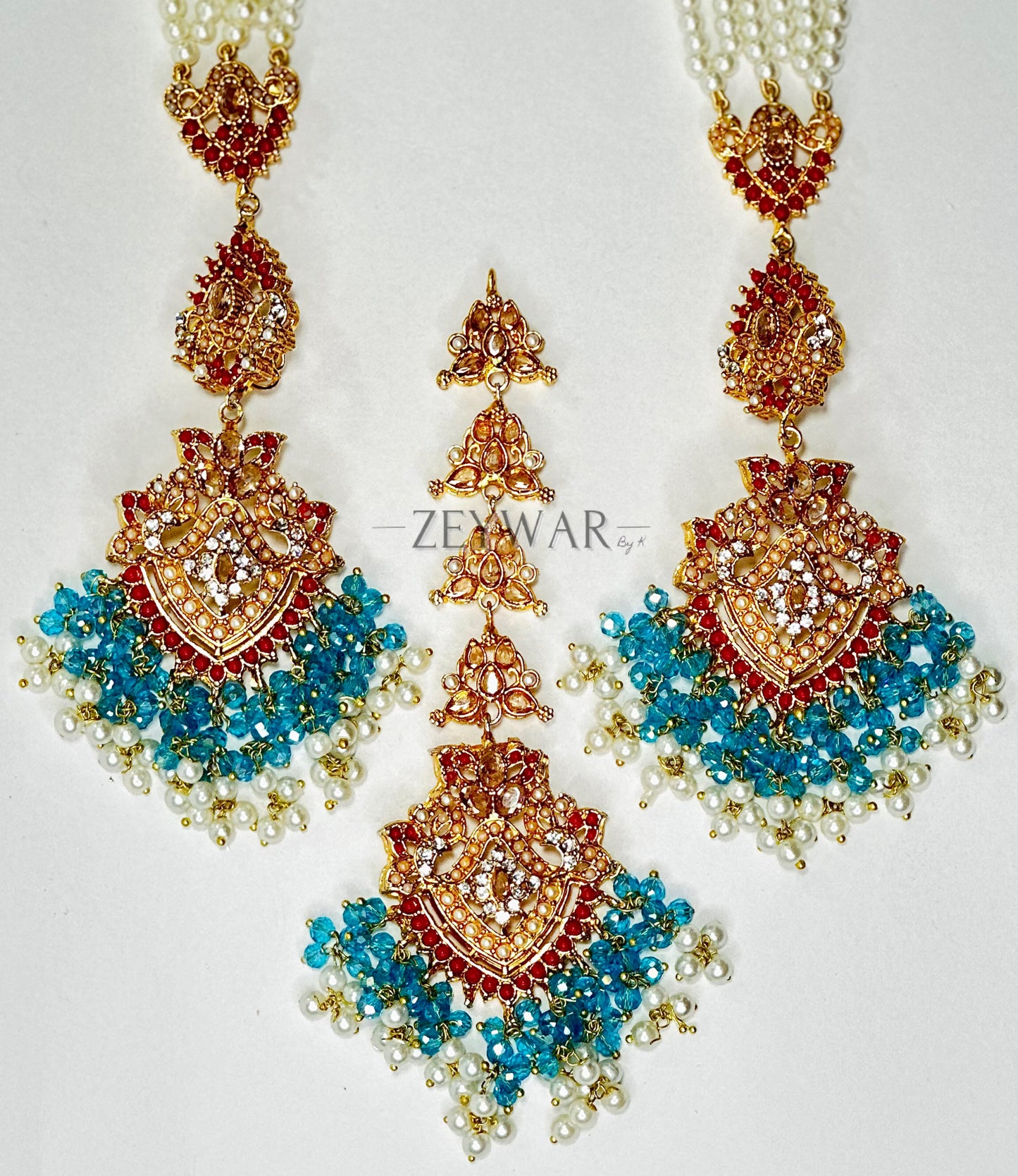 NAHAL | Earrings with Saharey & Tikka