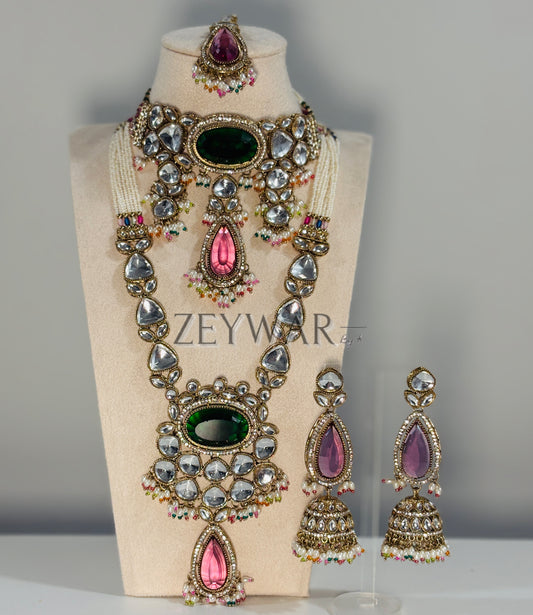 SAMEERA | Sabyasachi Inspired Uncut Polki Bridal Set