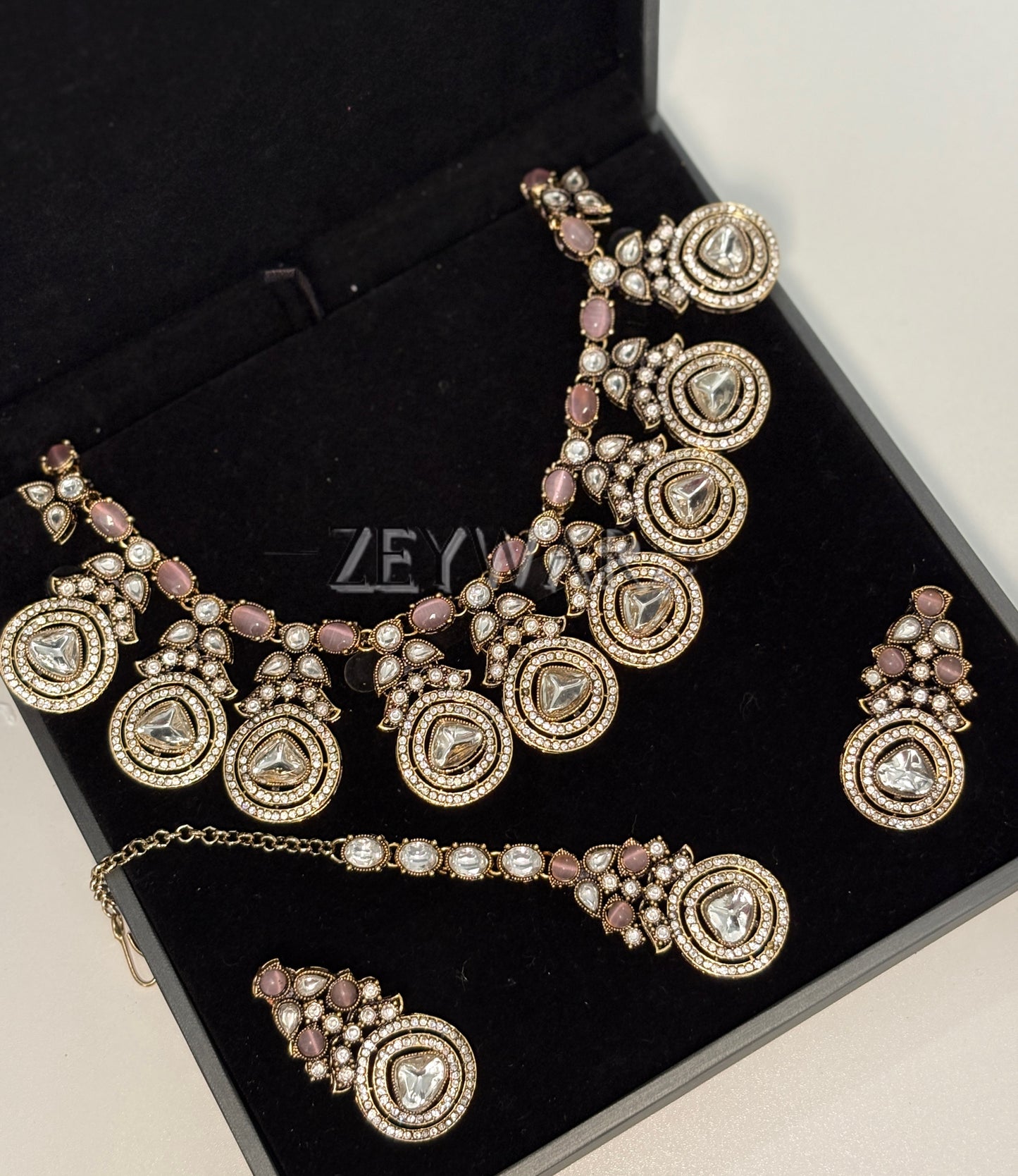 MEHAR | Moissanite Set with Studs & Tikka