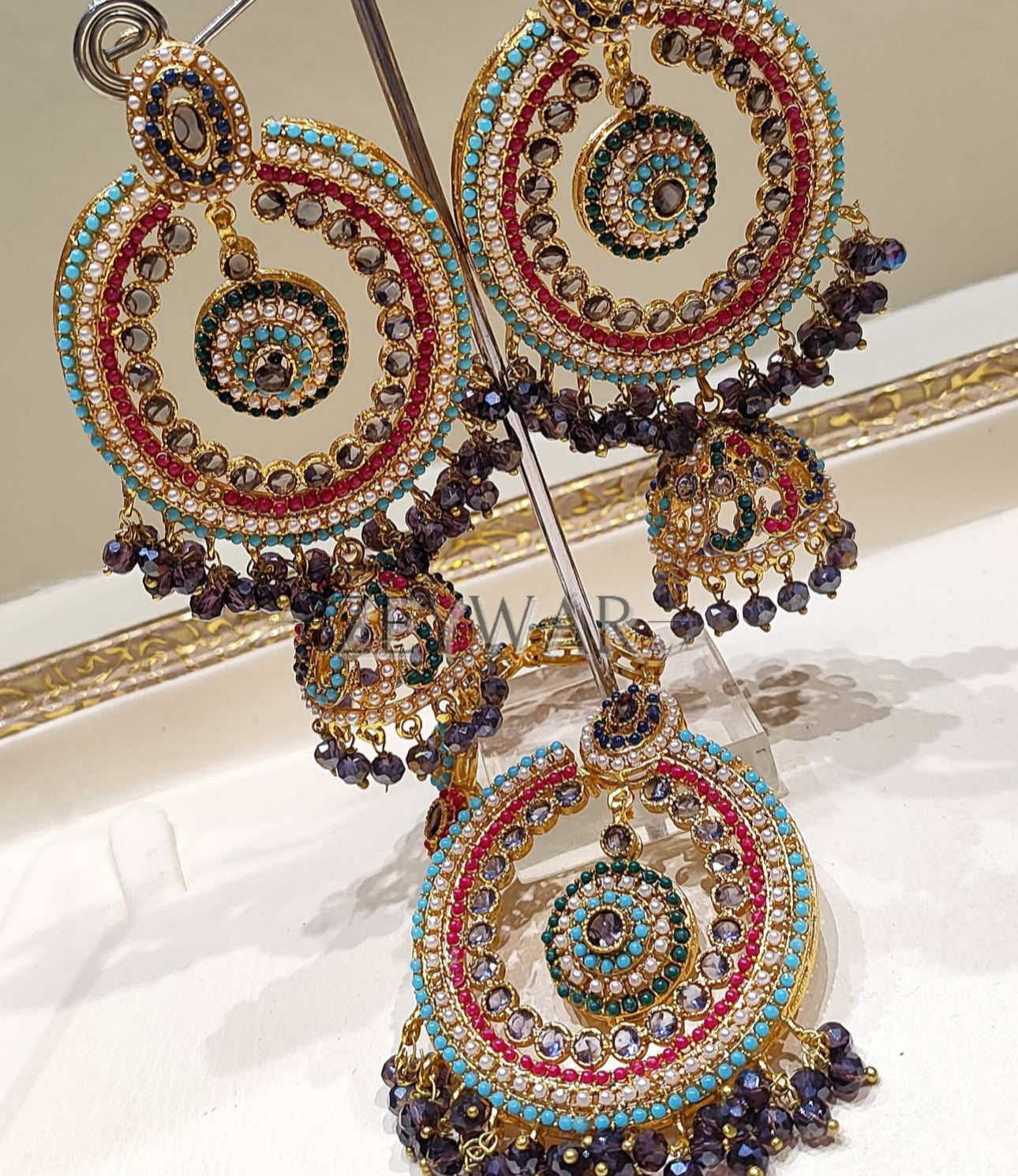 FILZA [MULTI] | Oversized Earrings & Tikka