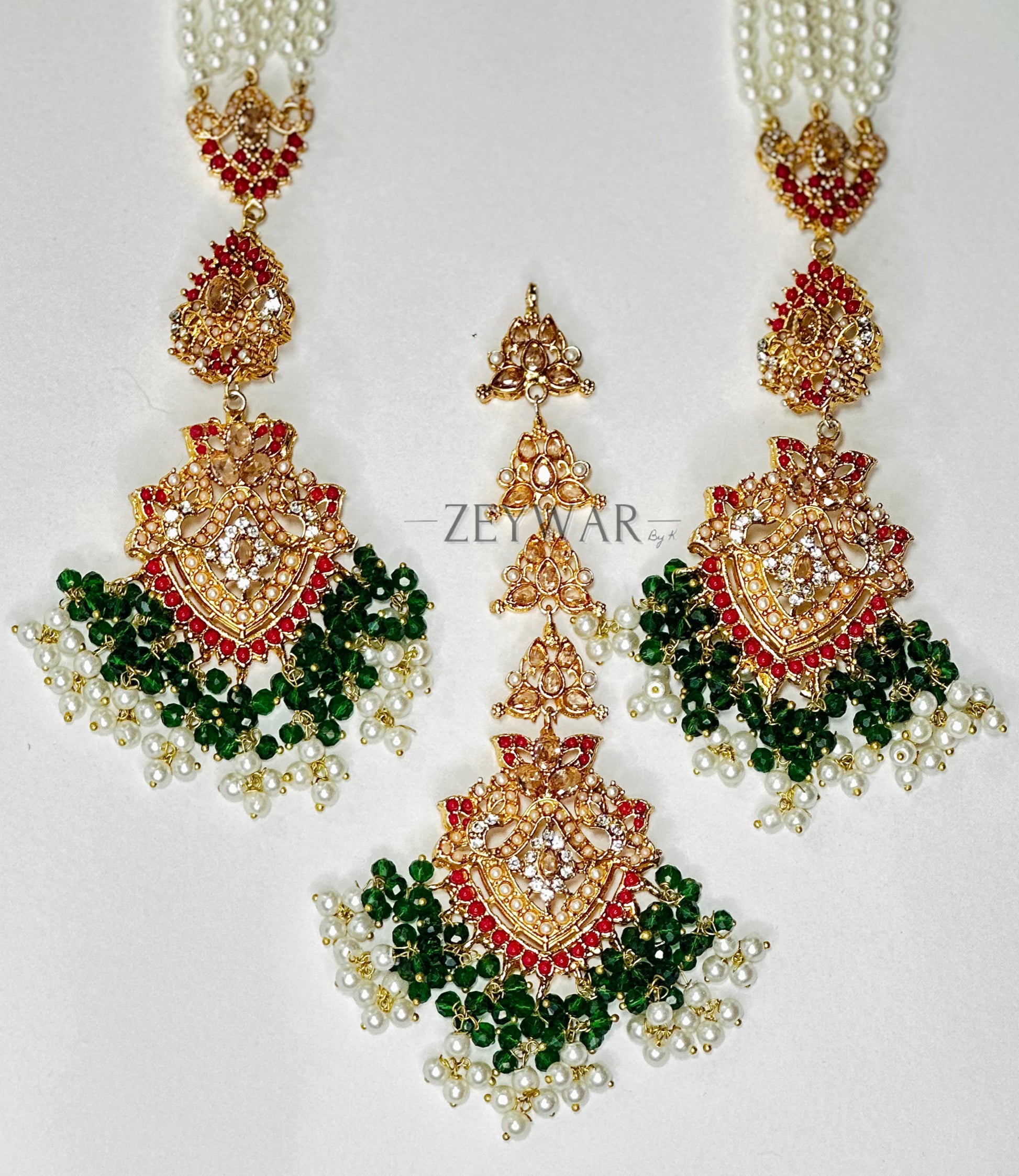 NAHAL | Earrings with Saharey & Tikka