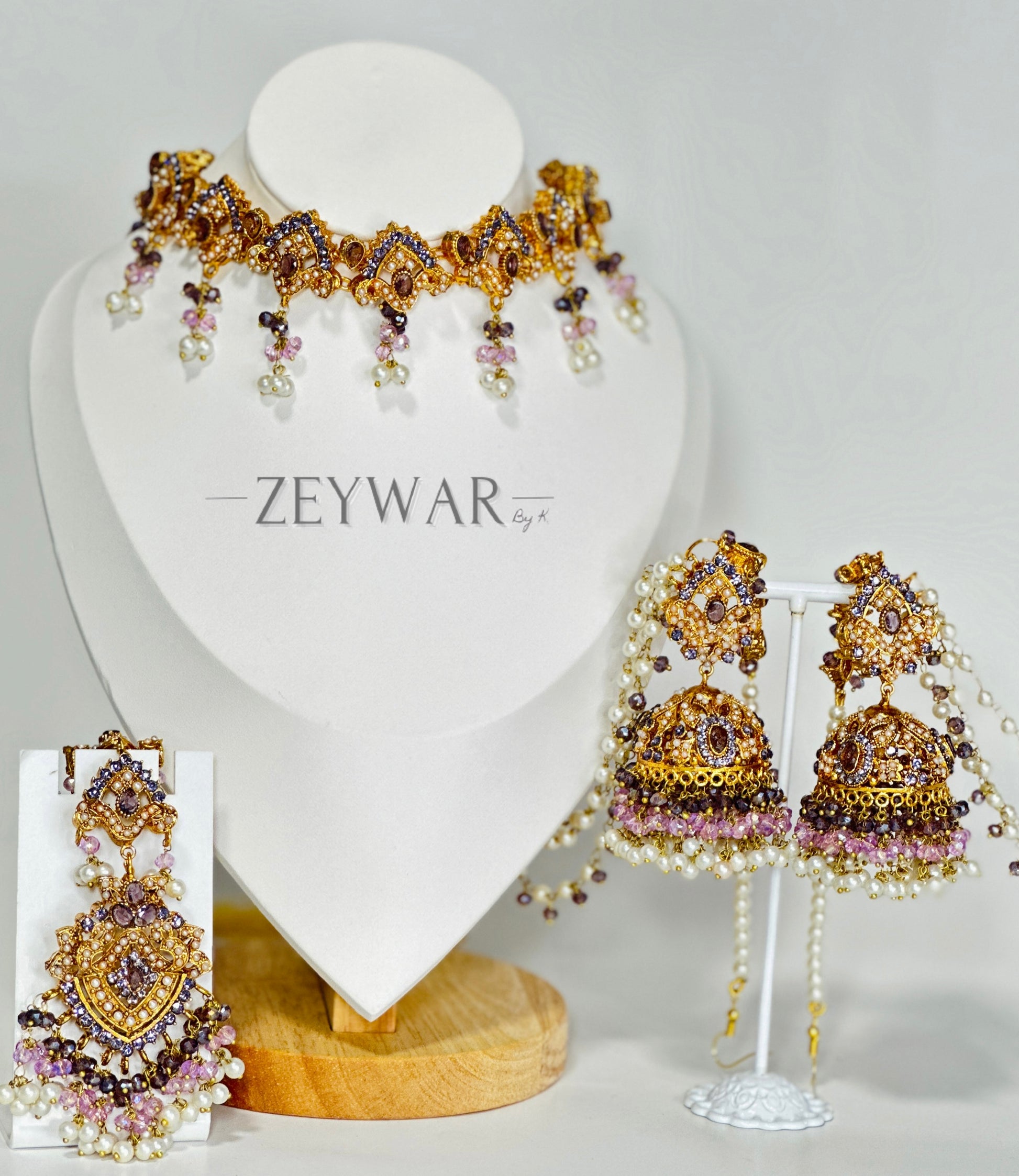 ANAM | Lightweight Choker with Jhumki's & Tikka