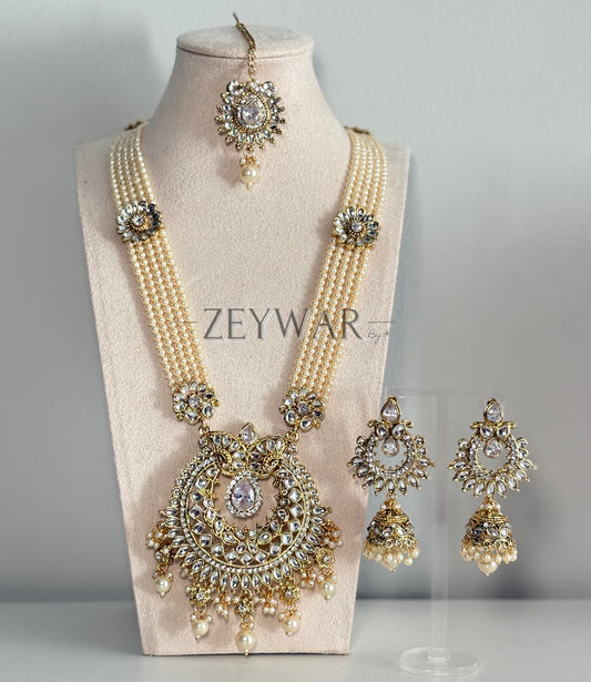 GAURI | Kundan Mala with Oversized Earrings & Tikka