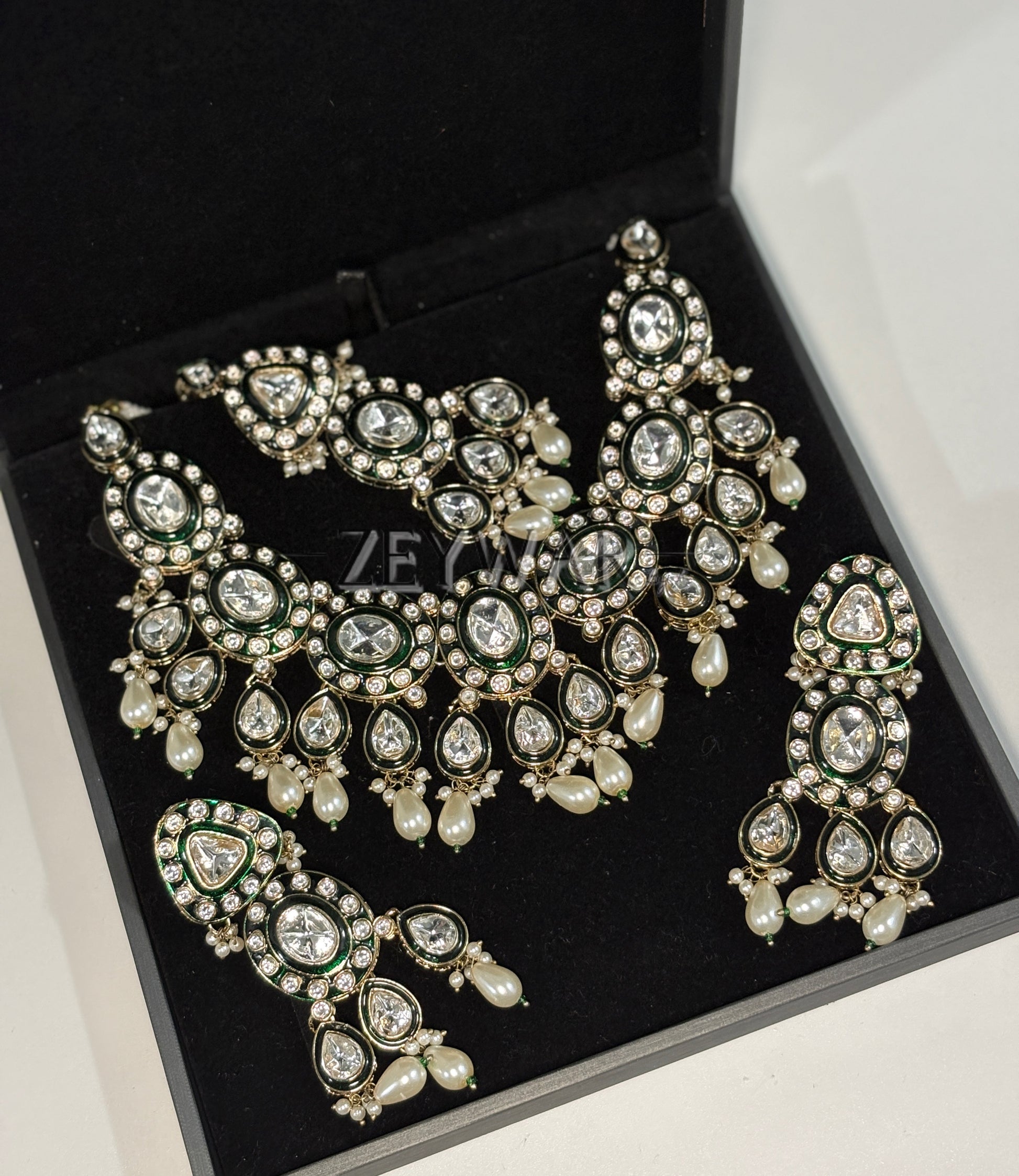 SOFIA | Sabyasachi Inspired Uncut Kundan Bridal Set