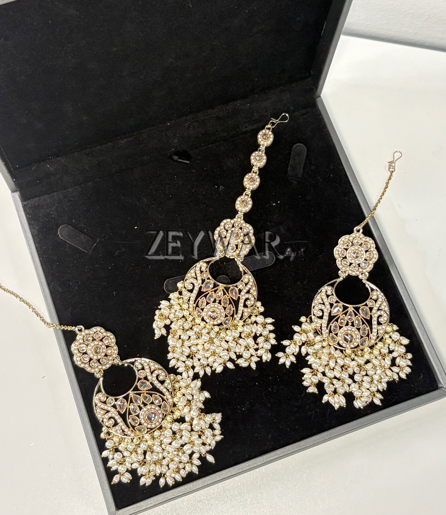 RICHA | Polki Earring & Tikka