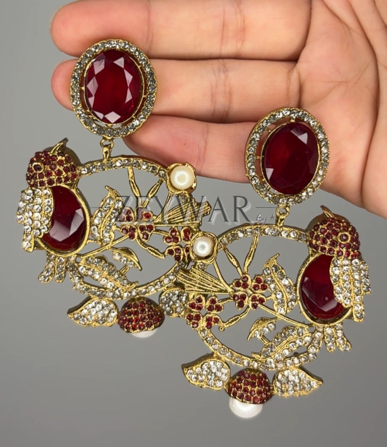 SELINA | AD Earrings with Antique Polish