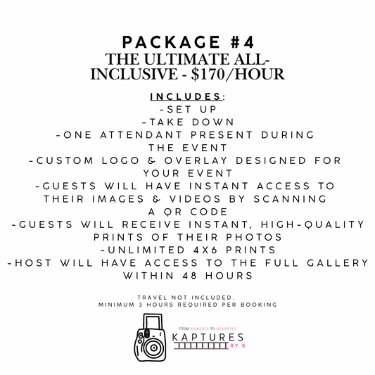 Package #4- Message on WhatsApp to Book