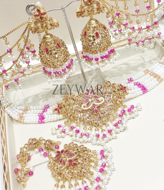 KIRAN | Pakistani Style Gold-Plated Choker Set