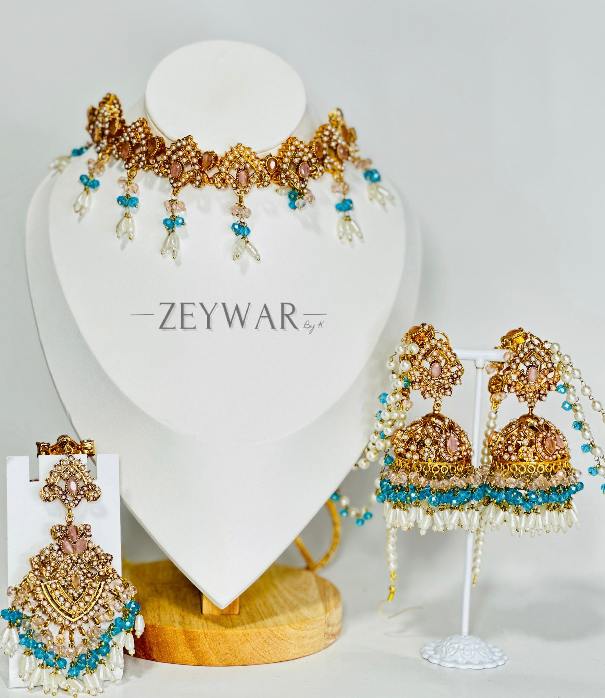 ANAM | Lightweight Choker with Jhumki's & Tikka