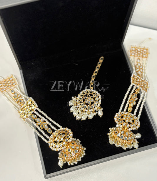 AYEZA Earring & Tikka | Jhumki’s with Statement Saharey | Inspired by Ayeza Khan