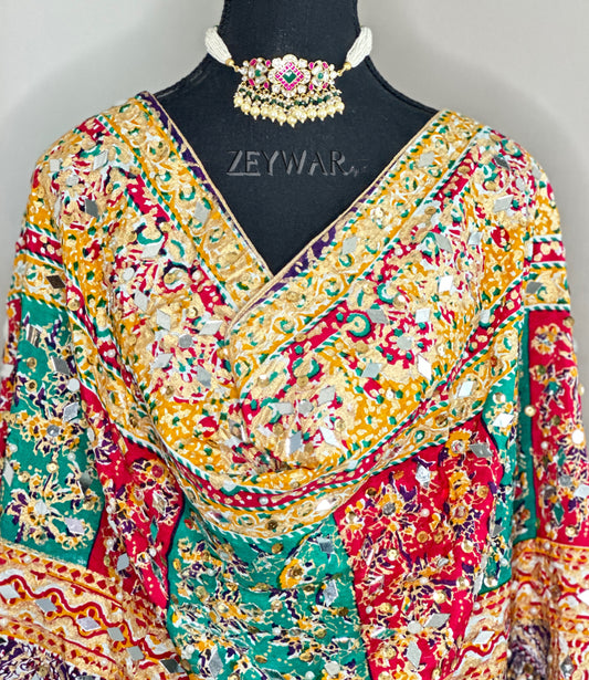 PAKISTANI DUPATTA | White, Red, Turquoise | Limited Launch