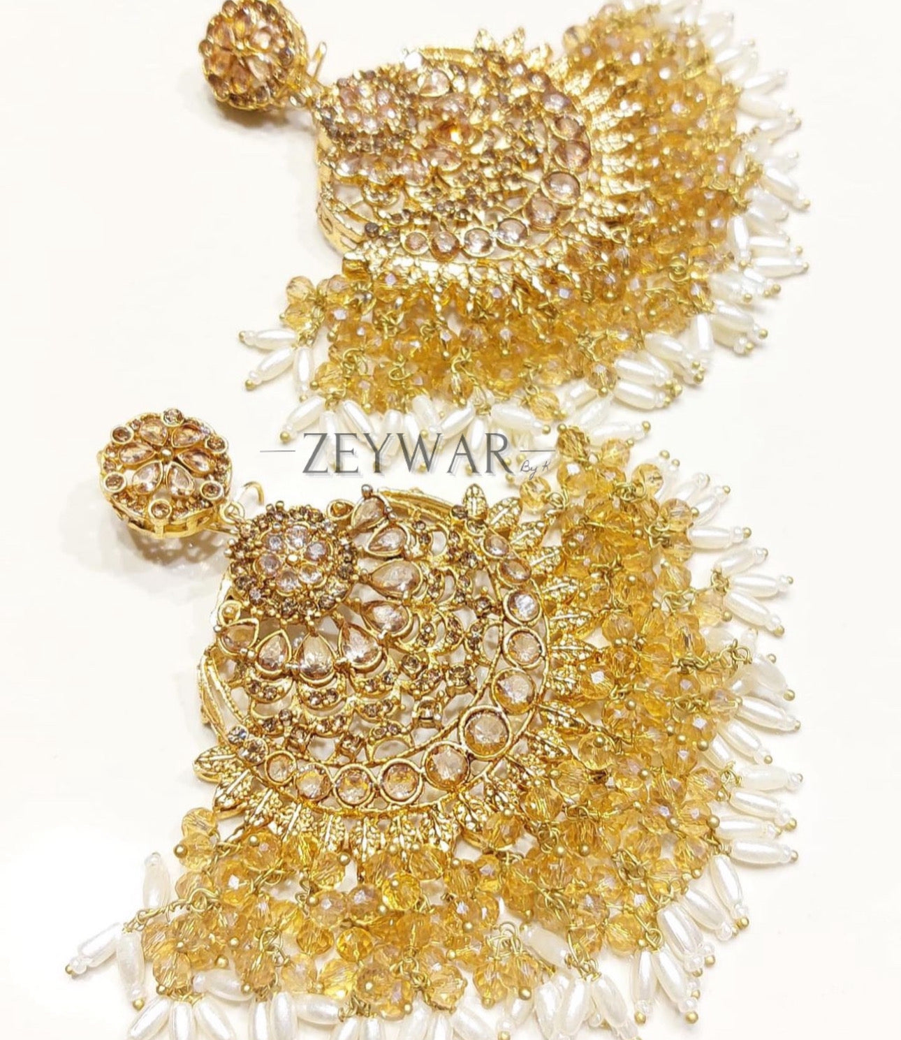 HASNA | 1 Gram Gold Statement Earrings