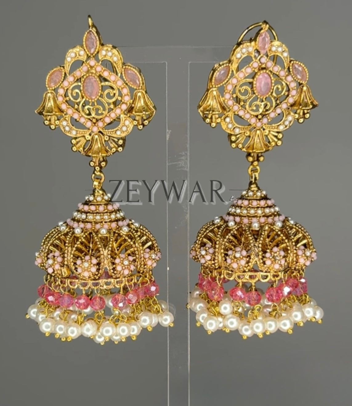 ANEESA | Gold-Plated Pakistani Style Jhumkis