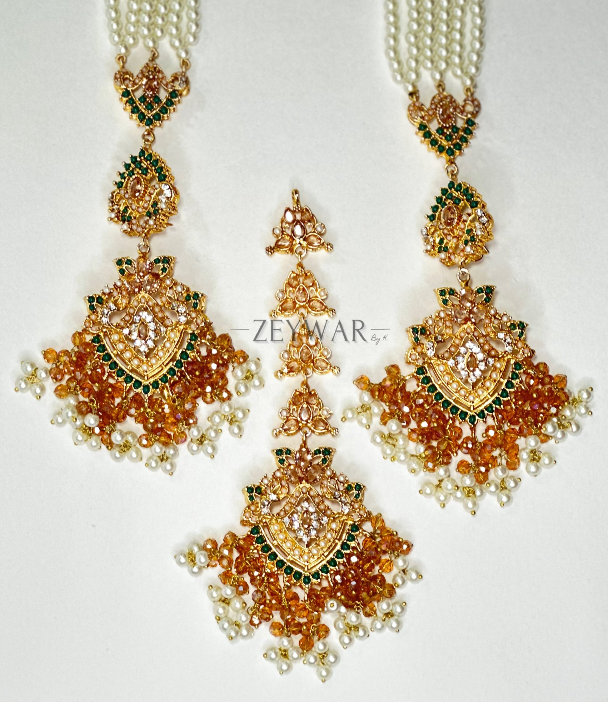 NAHAL | Earrings with Saharey & Tikka