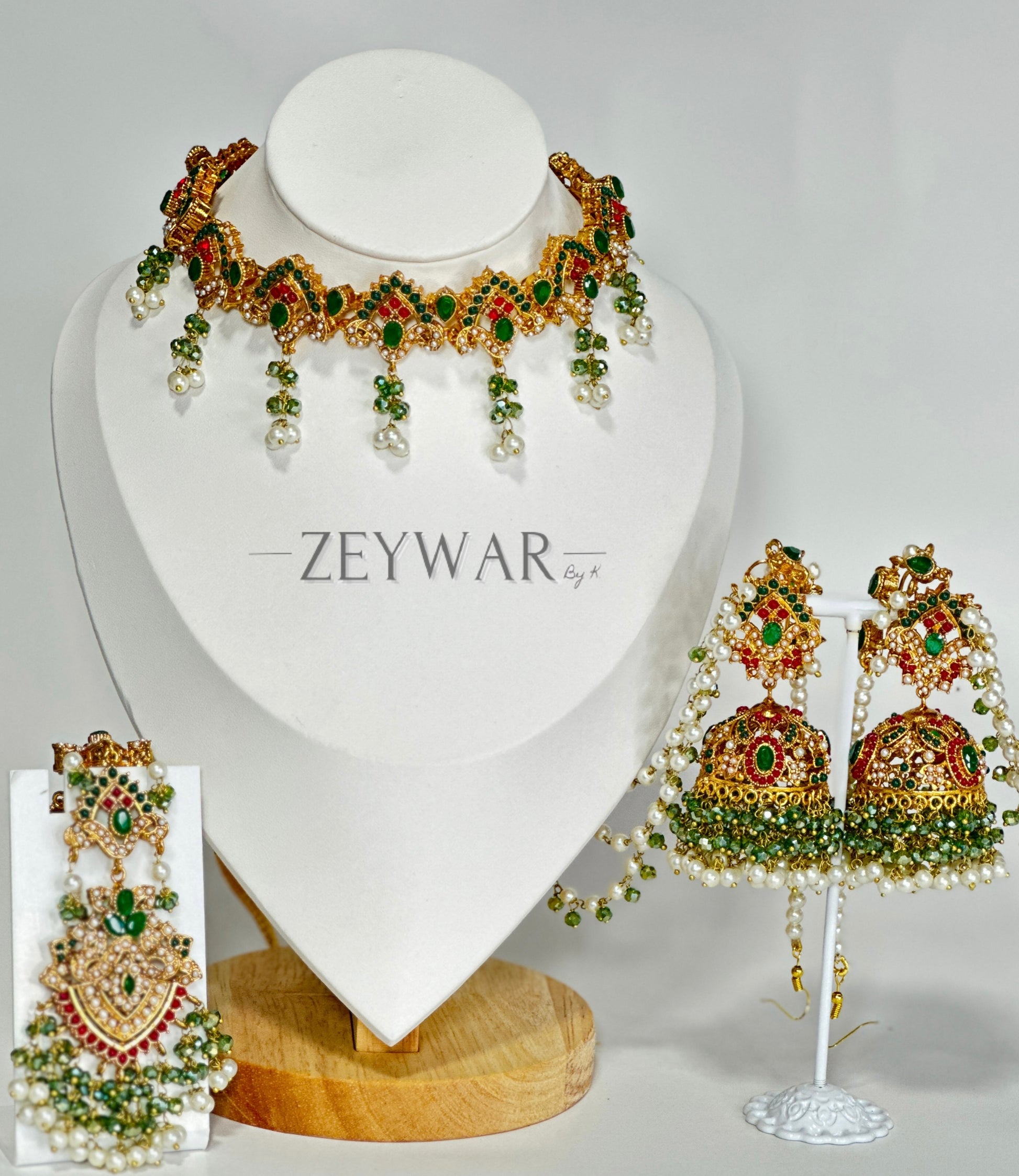 ANAM | Lightweight Choker with Jhumki's & Tikka