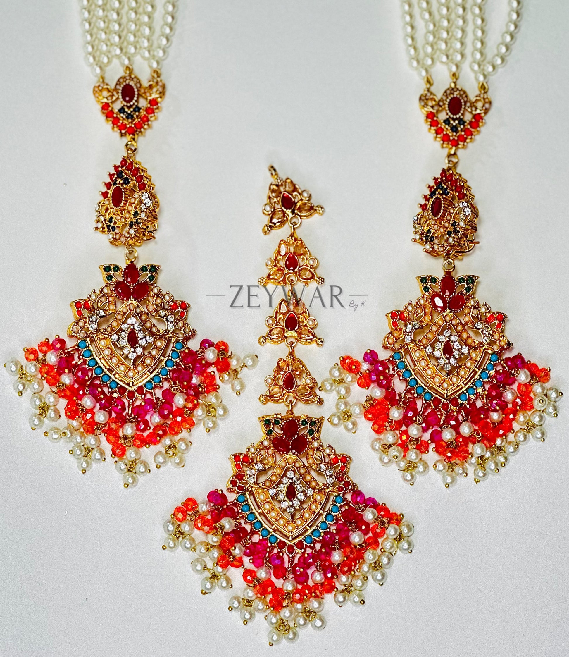 NAHAL | Earrings with Saharey & Tikka