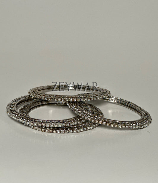 Oxidized Bangles with AD details