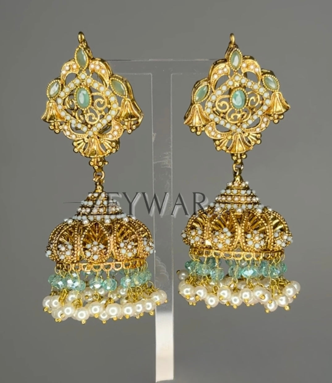 ANEESA | Gold-Plated Pakistani Style Jhumkis