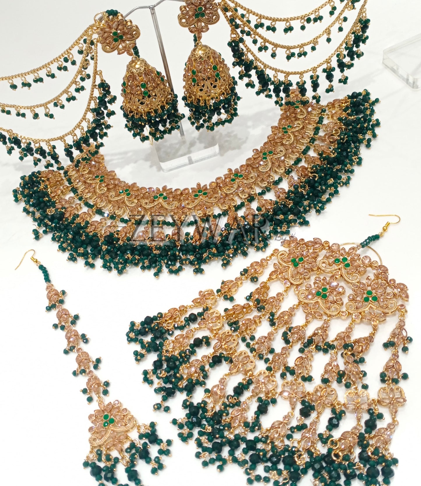 AFIFAH | Gold-Plated Pakistani Style Bridal Set