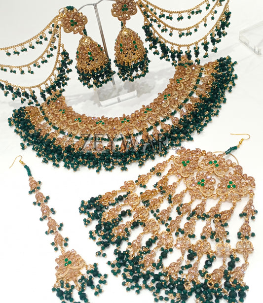 AFIFAH | Gold-Plated Pakistani Style Bridal Set